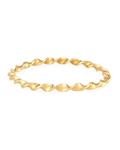 18k Yellow Gold Twist Bangle Bracelet