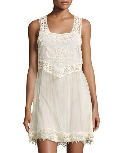 Racerback Tank Dress, Off White