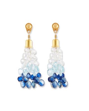 Ombre Stone Briolette Dangle Earrings