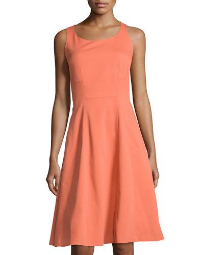 Angelee Cotton-blend A-line Dress
