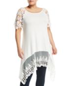 Lace-trimmed Handkerchief Tunic,