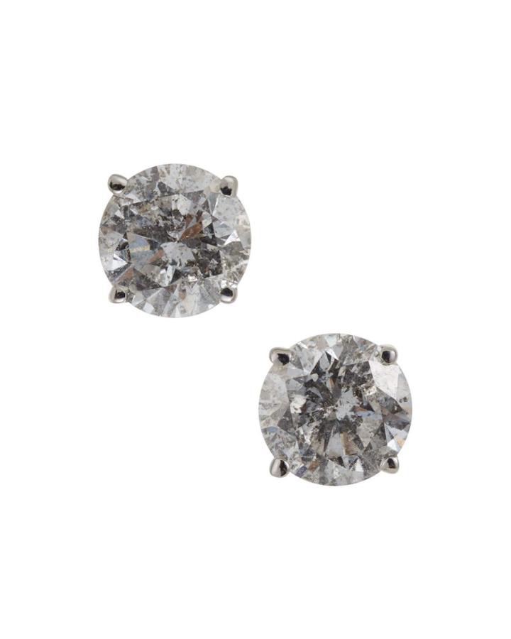 14k White Gold Round Diamond