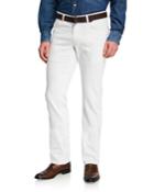 Men's Salt-wash Denim Straight-leg Jeans