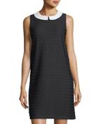 Collared Sleeveless Wavy