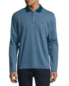Long-sleeve Cotton Polo Shirt,