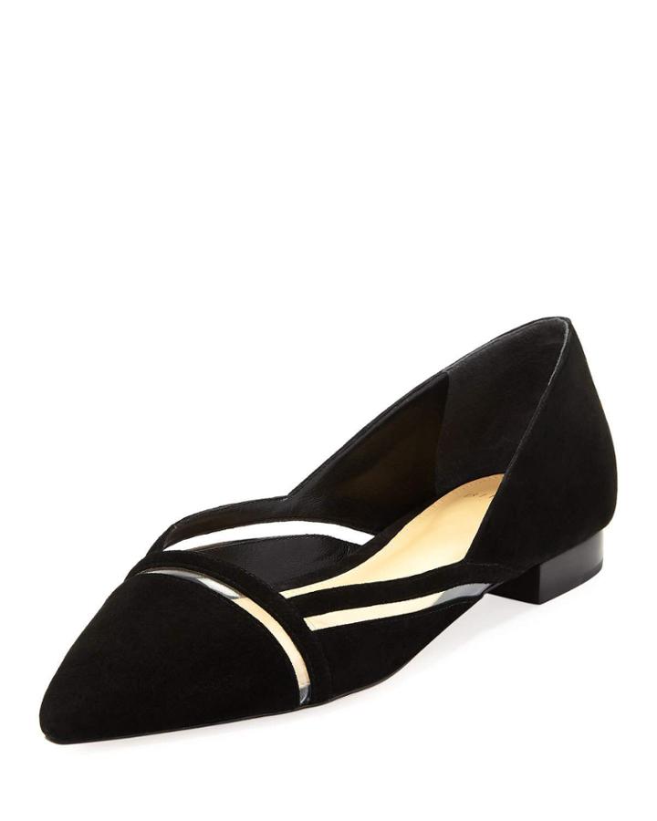 Sommer Suede Flat With Pvc