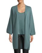 Italian Cashmere Long Kimono Cardigan