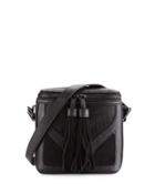 Heidi Faux-leather Crossbody Bag, Black