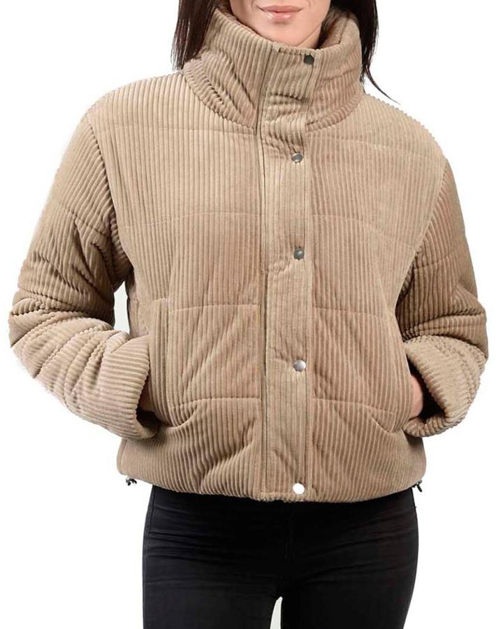 Wide Corduroy Puffer Jacket