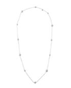 Long Pearl-illusion Necklace, White