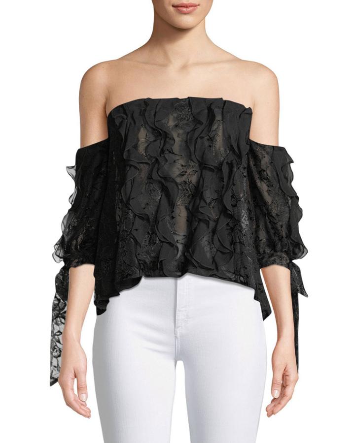 Golden Floral Lace
