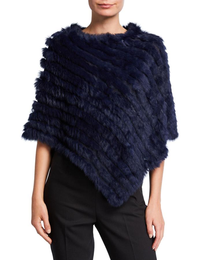 Rabbit Fur Poncho
