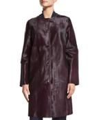 Della Calf Hair Coat
