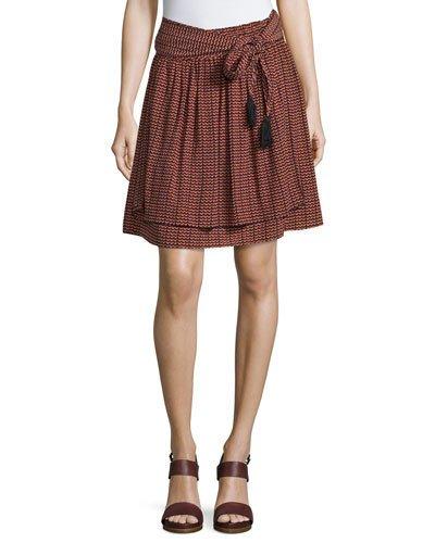 Baja Ripple-print Tassel-tie