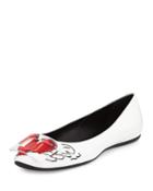 Gommette Tattoo Ballet Flats, White/multi