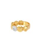 Spell Pebble 22k Diamond Lentil Eternity Ring,