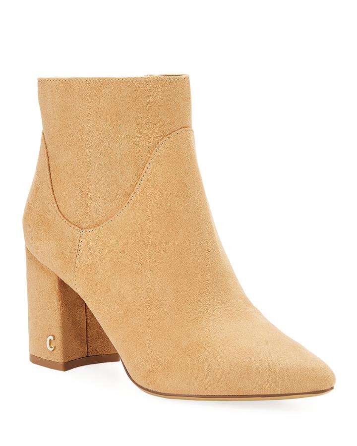 Hadden Faux-suede Zip Booties