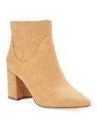Hadden Faux-suede Zip Booties