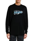 Men's Escape Over Graphic Long-sleeve T-shirt