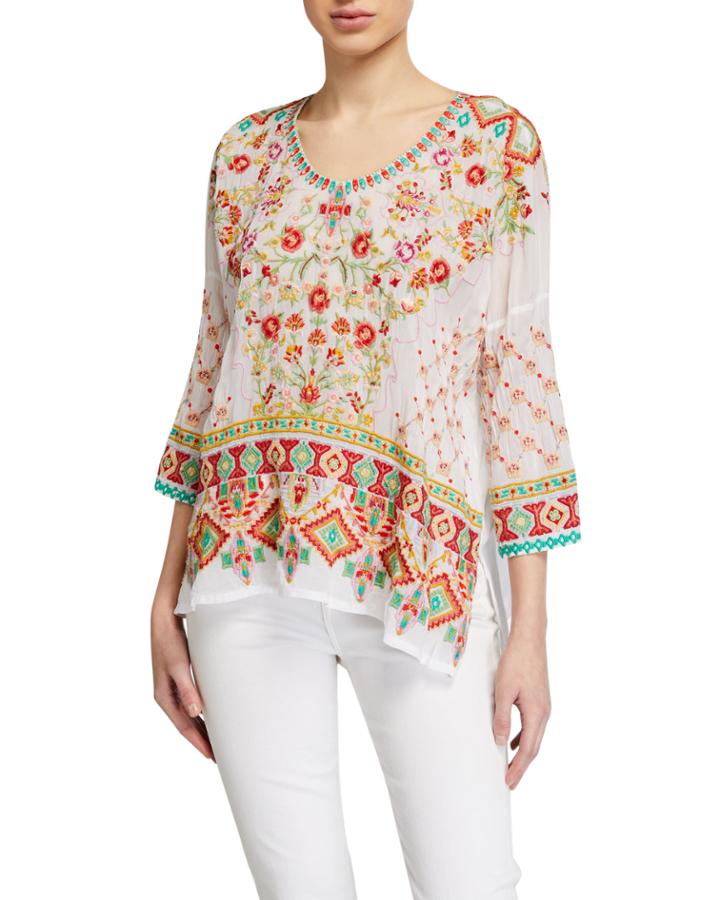 Sandra Embroidered Blouse