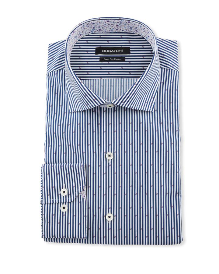 Men's Shaped-fit Striped Dress