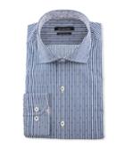 Men's Shaped-fit Striped Dress