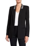 Carson Embellished Shawl-collar Jacket