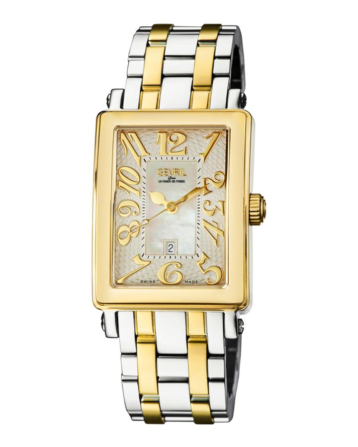 Swiss Quartz Mezzo Two Tone Stainless Steel Bracelet Watch