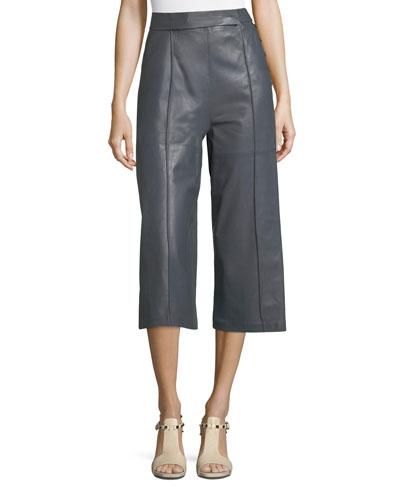 Lambskin Leather Culottes