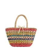 Daybreak Multicolor Straw Tote Bag, Neutral