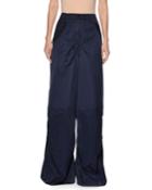 High-waist Wide-leg Woven Pants