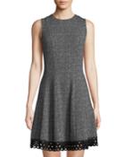 Sleeveless Fit-and-flare Dress W/