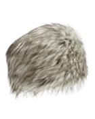Neiman Marcus Faux-fur Russian Hat, Silver Fox, Women's