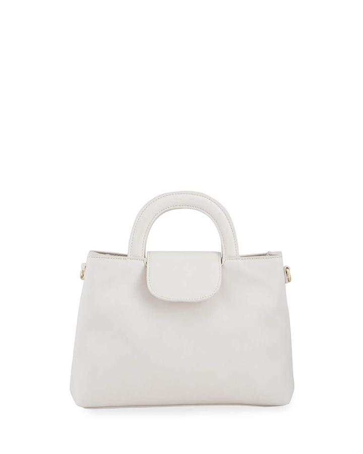Snack Chain-link Leather Top-handle Bag
