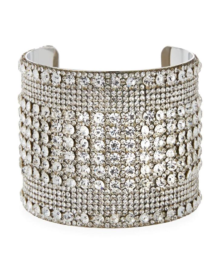 Crystal Wide Cuff Bracelet
