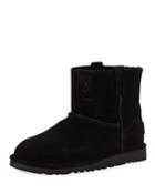 Classic Unlined Mini Booties, Black