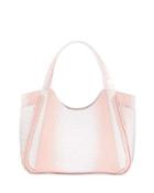 Medium Dipped Crocodile Shoulder Tote Bag, White F8
