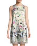 Floral-print Dress With