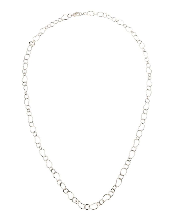Long Bean-link Chain Necklace,