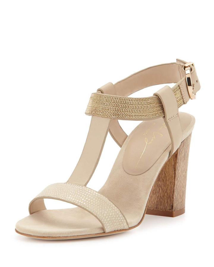 Chain-detail T-strap
