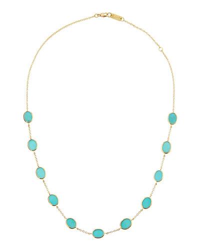 18k Rock Candy&reg; Short Turquoise Confetti Necklace