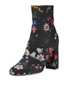 Floral-jacquard High Boots