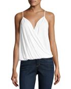 Crossover Sleeveless Jersey Top