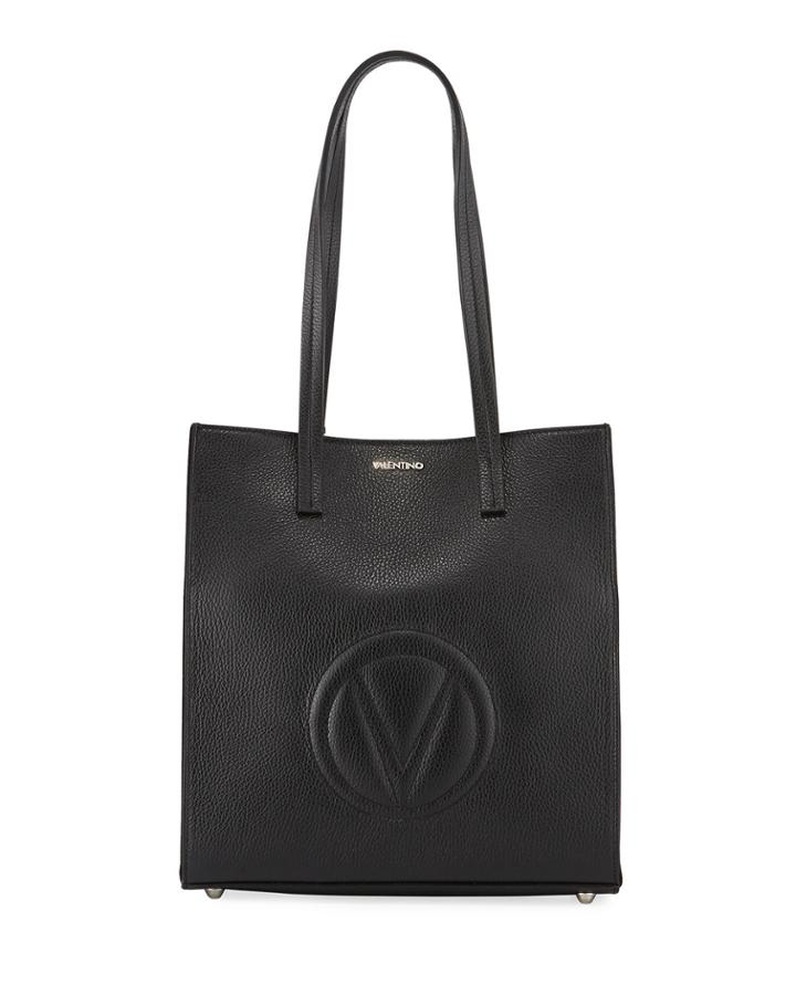 Laurene Dollaro Leather Shoulder Tote Bag