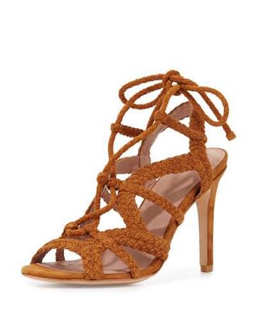 Tonni Suede Strappy Sandal, Whiskey