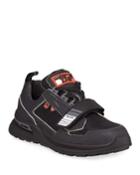 Men's Vitello Sport Sneakers With Grip-strap Detail