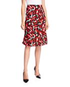 Abstract Patterned Knee-length