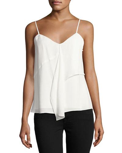 Ruffled Spaghetti-strap Camisole Top