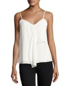 Ruffled Spaghetti-strap Camisole Top