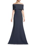 Off-the-shoulder A-line Evening Gown